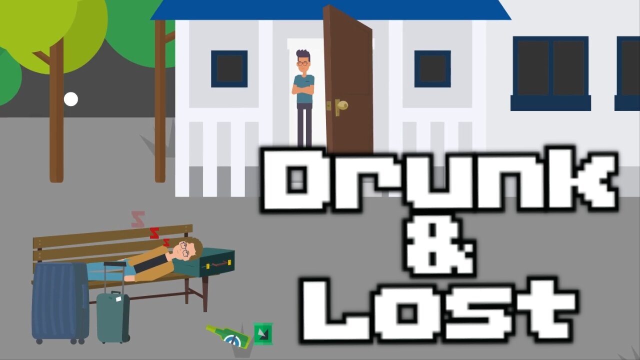 DRUNK AND LOST is a tale of a TRAVELLER who LOST TRACK OF TIME and ended up SLEEPING IN THE PORCH