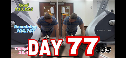 March 18th. 133,225 Push Ups challenge (Day 77)