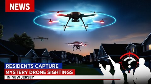 Breaking: Residents capture mystery drone sightings in New Jersey | The Daily Wave