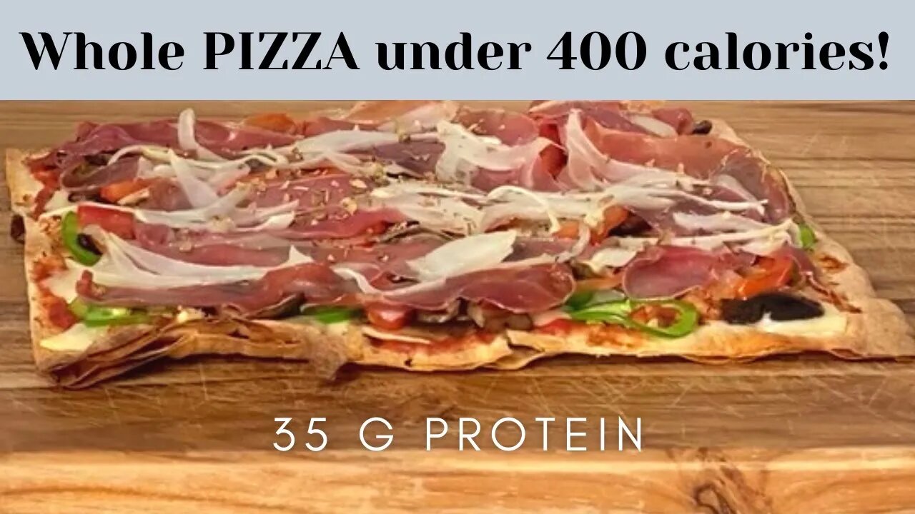 How to Make High Protein Healthy Pizza that tastes good - Low Calorie Pizza with pizza sauce