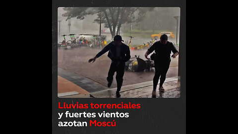 Moscú sufre una auténtica tormenta
