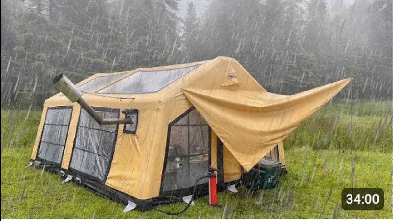 Camping in the Rain A 3 room in the Tent #