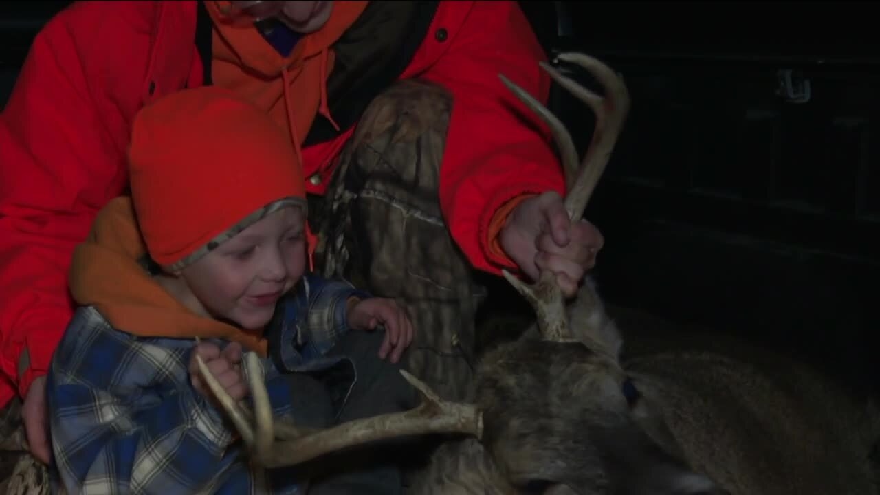 'Kind of nerve-wracking': New Franken family bags 8-point buck in gun deer hunting season opener