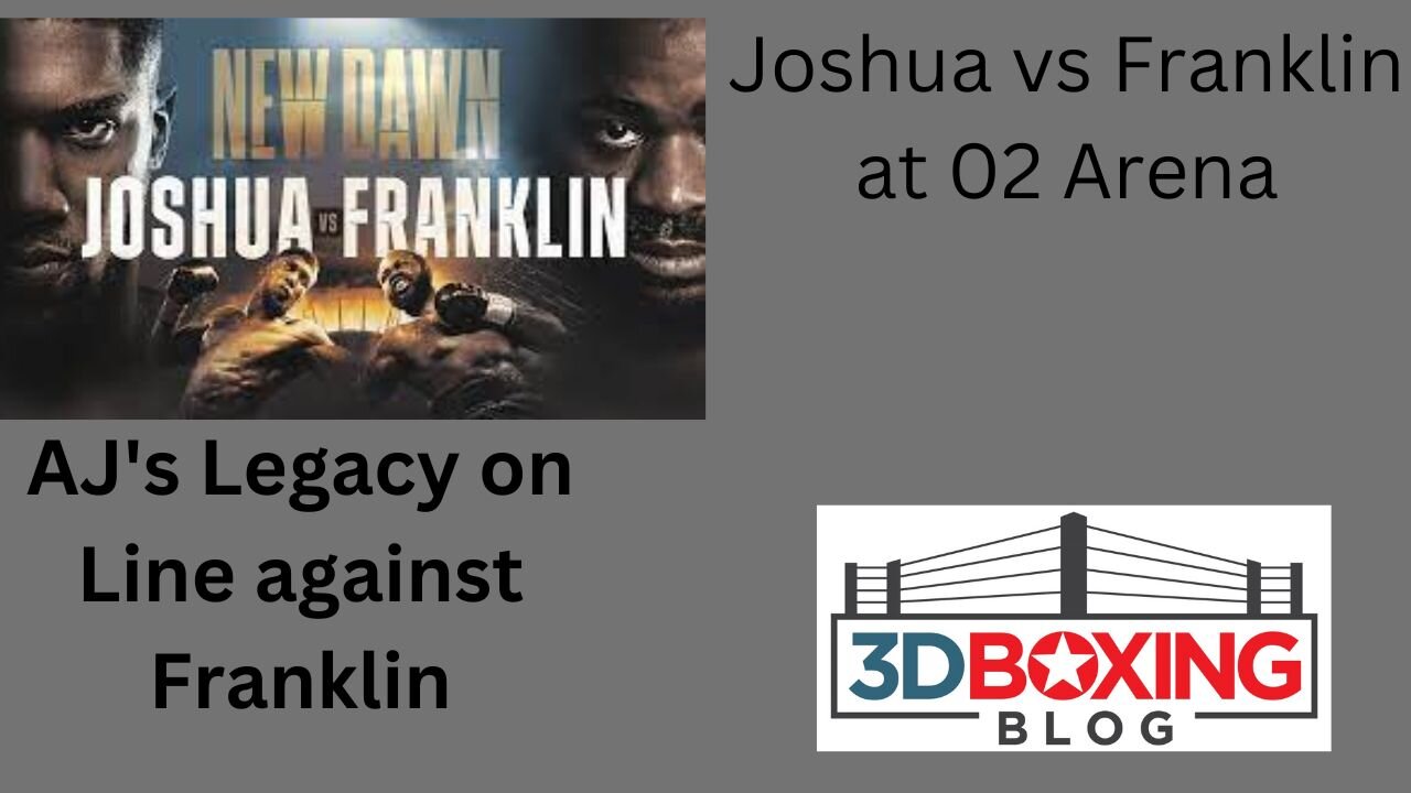 A lot on the Line in AJ VS Franklin at 02 Arena