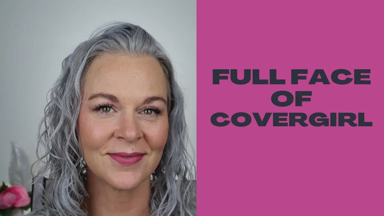 Full face of Covergirl#covergirl#maturemakeup