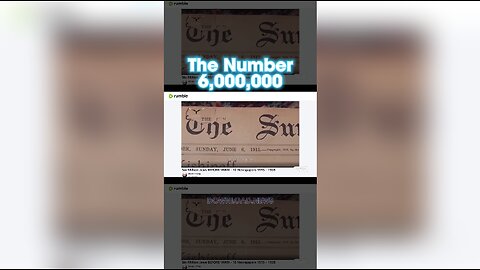 INFOWARS Reese Report: Why Do Zionists Love The Number 6 Million so Much - 10/31/23