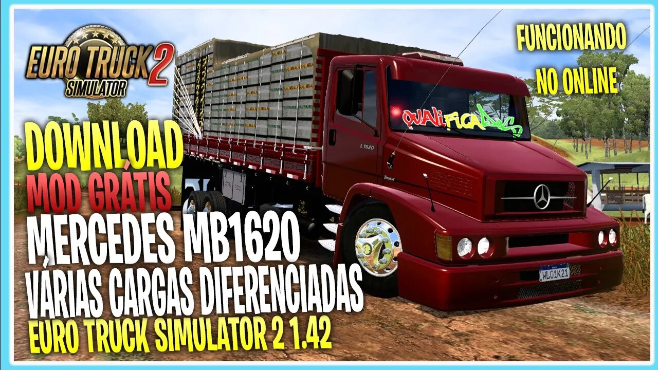 MOD MERCEDES 1620 VARIAS CARGAS PARA EURO TRUCK SIMULATOR 2 1.42