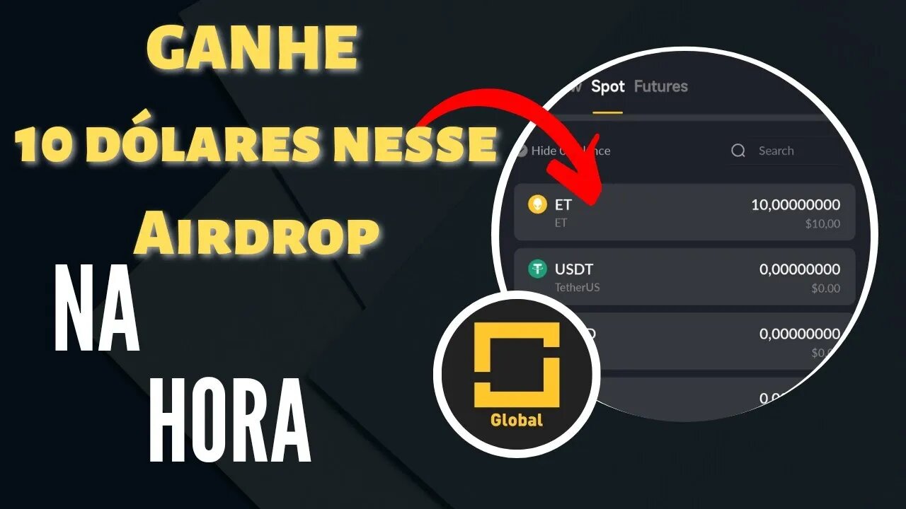 GANHE 10 DÓLARES NA HORA NESSE AIRDROP Sem KYC