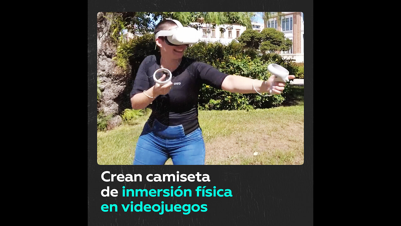 Inventan una camiseta para sentir todo lo que pasa en un videojuego