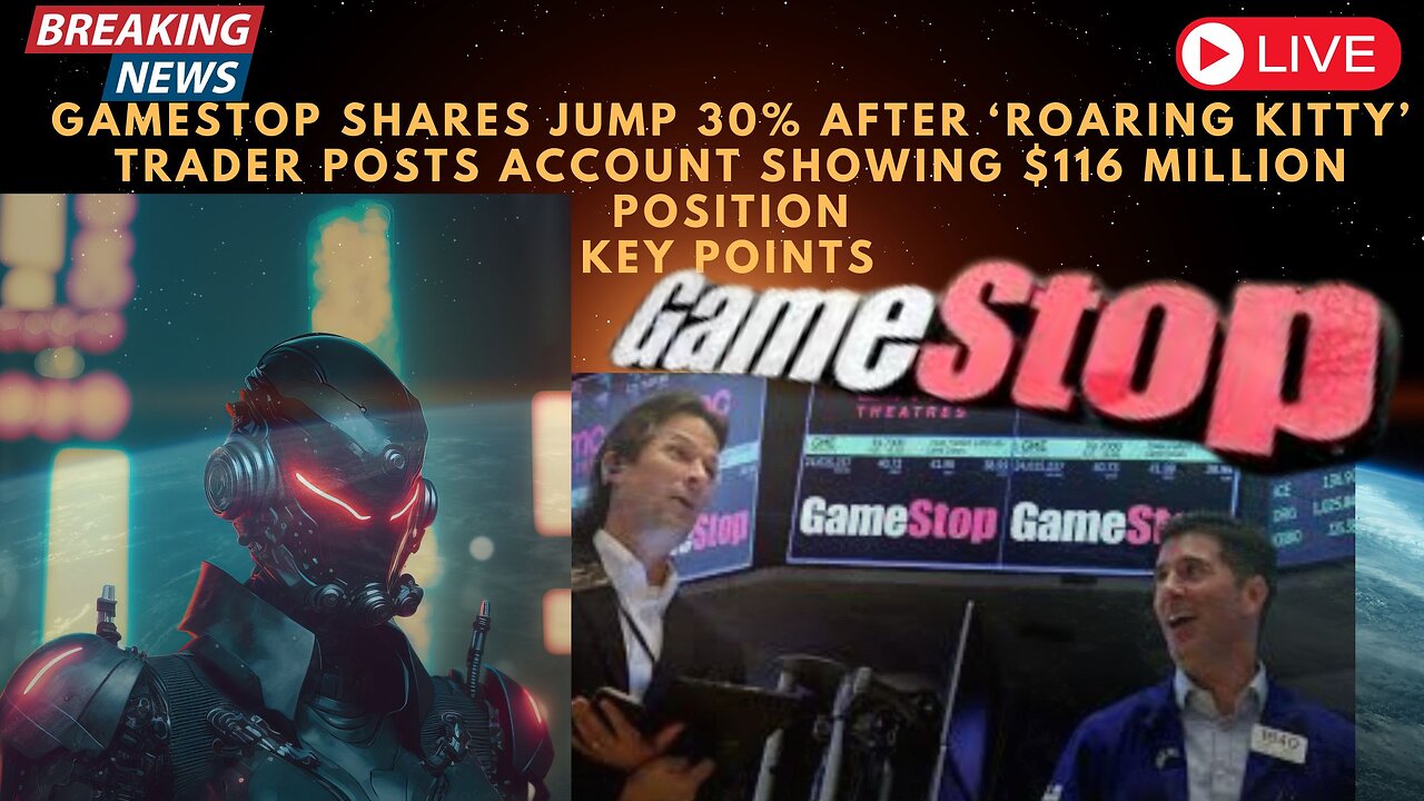 GameStop Stock Roars After Key Meme Trader Reveals $181 Million GME Position