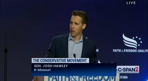 Sen Hawley: We Didn’t Start Culture War But We Will Win It!