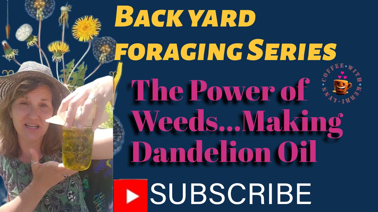 BackYard Foraging Making Dandelion Oil