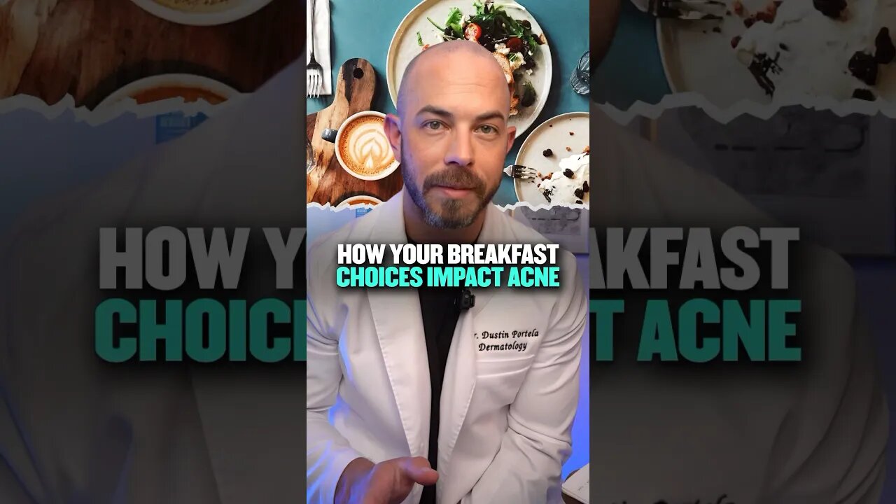 Derm explains what NOT to have for breakfast to maintain healthy skin! #acne #cleaneating