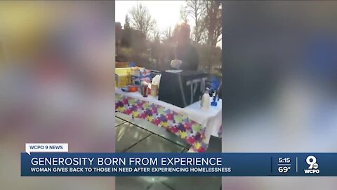 Once homeless, she now gives back to others in need