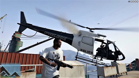 GTA 5 - Franklin, Lamar and Stretch’s Five Star Escape From Docks