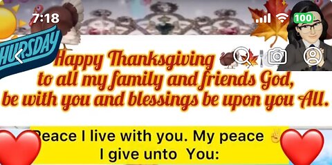 #Morning Grace: Happy thanksgiving to all.