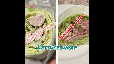 Quick & Easy Recipe / Chicken Salad & Ham Bacon Lettuce wrap