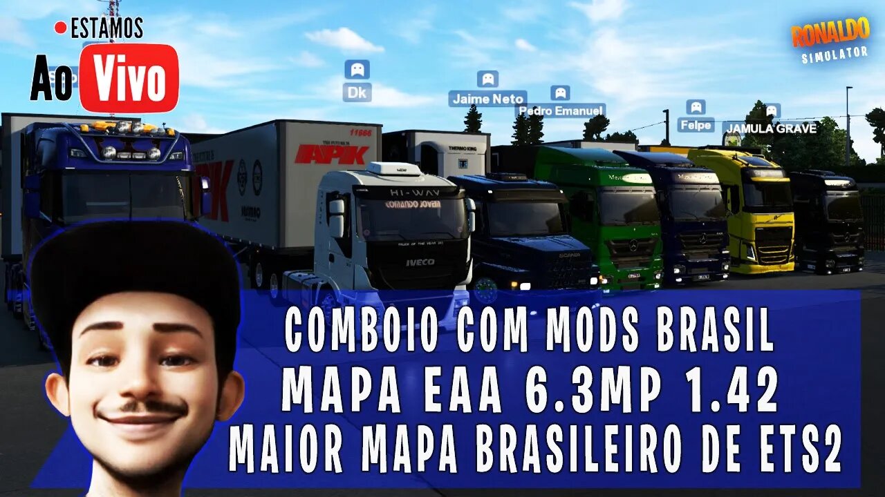 MAPA BRASILEIRO PARA EURO TRUCK SIMULATOR 2 MAPA EAA COMBOIO COM MODS BRASILEIROS ETS2 1.42