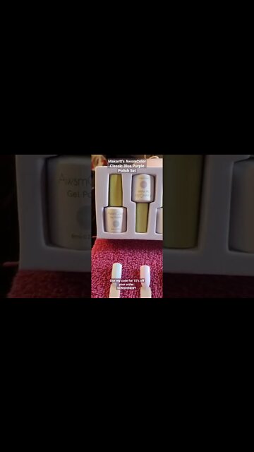 Makartt's AwsmColor Classic Blue Purple Gel Polish Set 💜 💙 Use code SUNSHINEY for 15% off!