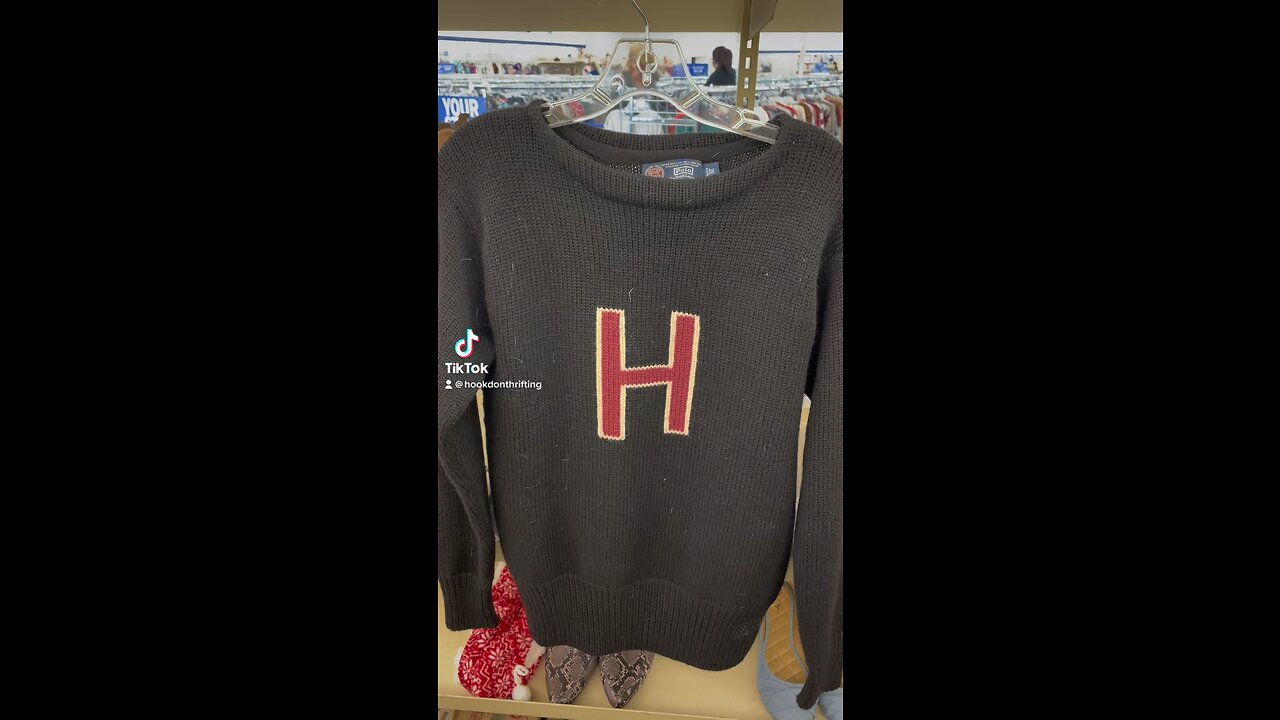 Flipping a $6.99 sweater for a very nice profit.