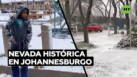 Johannesburgo se cubre de nieve después de más de 10 años