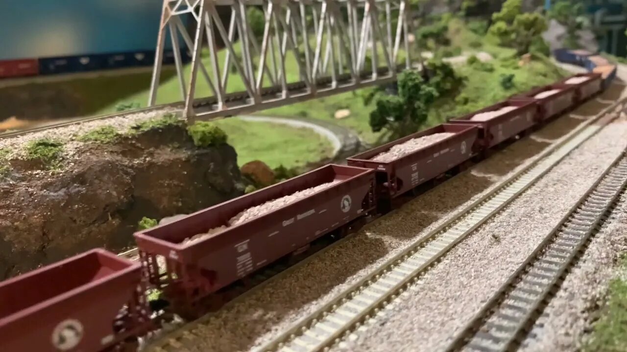 N Scale ballast train