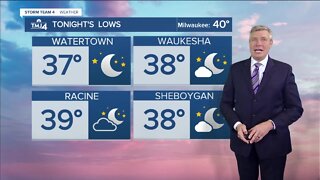 SE Wisconsin Weather: Temps drop to 40 tonight under clear sky