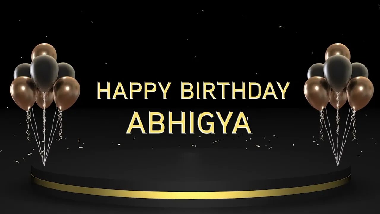 Wish you a very Happy Birthday Abhigya