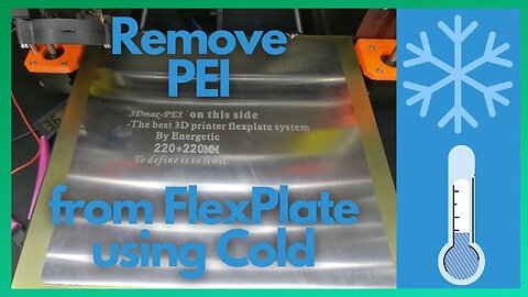 Removing PEI from FlexPlate using cold