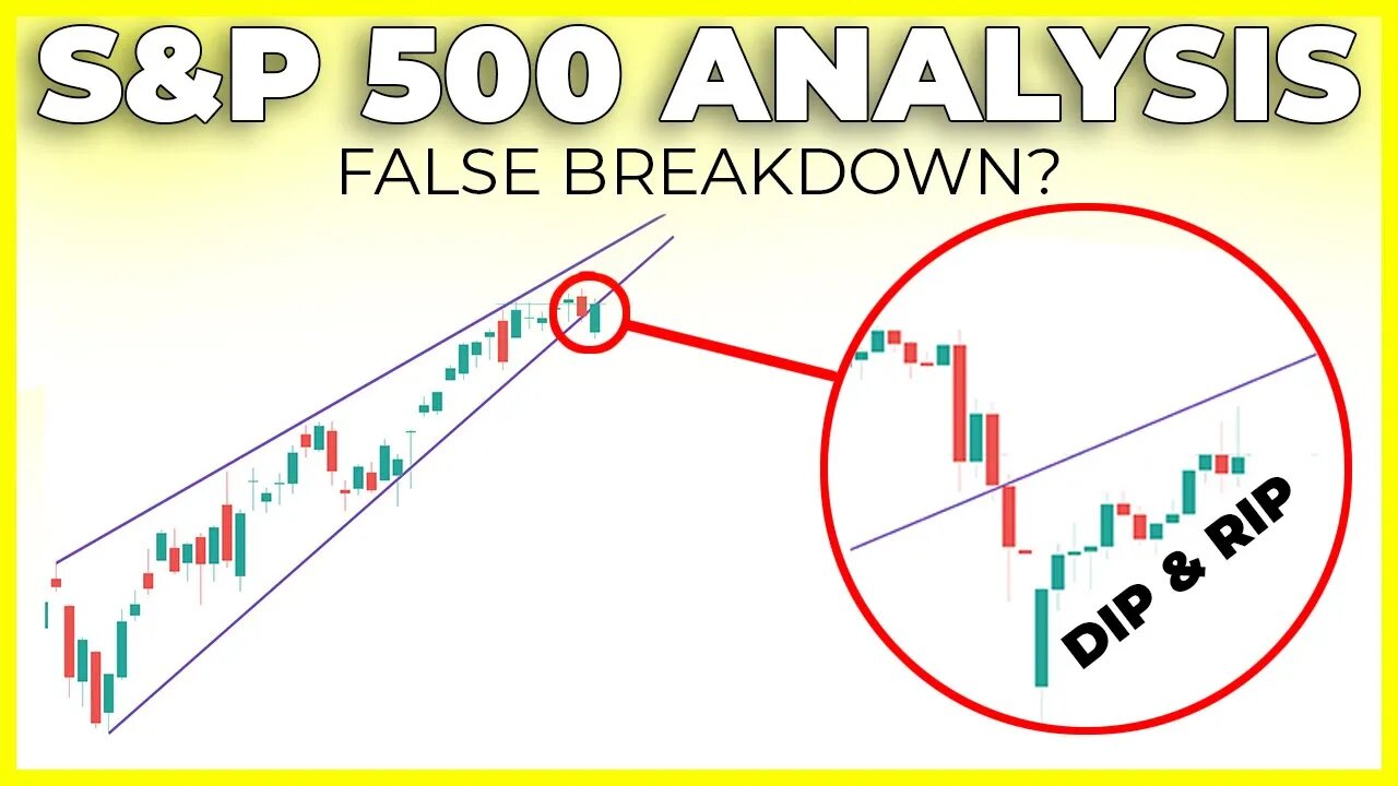 The Stock Market Dipped & Ripped (Was This A False Breakdown?) | SP500 Technical Analysis