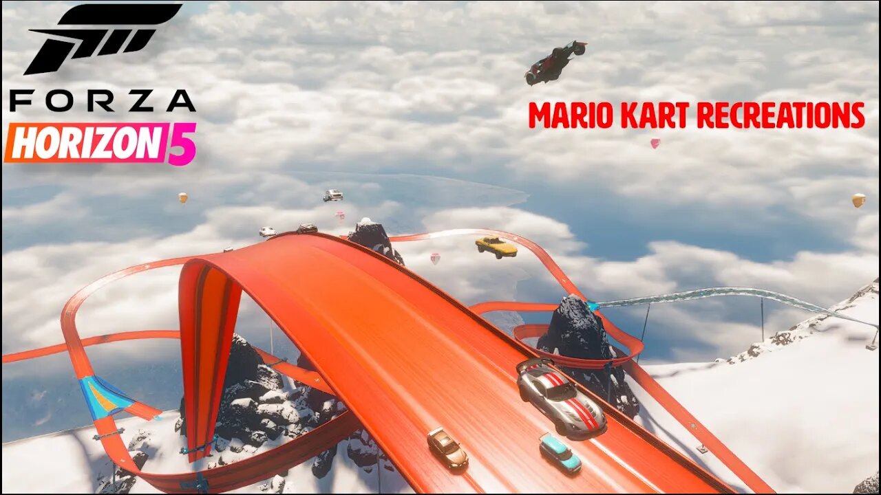 Mario Kart Recreations Using Hot Wheels Tracks | Forza Horizon 5 Event Lab