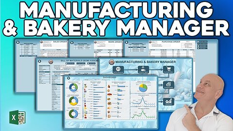 How To Create A Manufacturing Or Bakery Managing Application In Excel [Masterclass & Free Download]