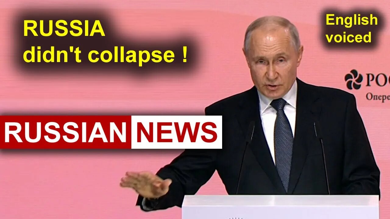 Because of the sanctions, because of departure of Western companies, Russia didn't collapse! Putin