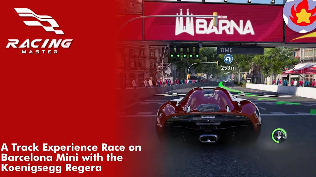 A Track Experience Race on Barcelona Mini with the Koenigsegg Regera | Racing Master