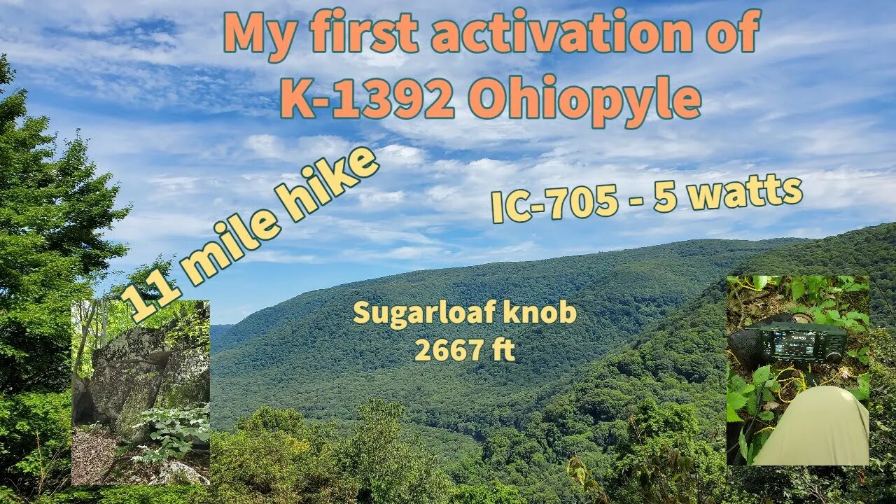 Parks on the air at Ohiopyle - Sugarloaf knob
