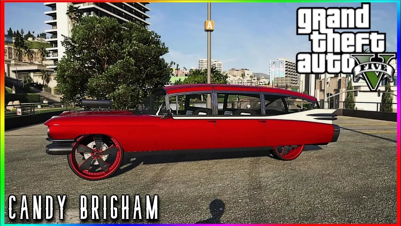 Grand theft Auto Five - Custom Donk Cadillac Eldorado Hearse on 28s (Albany Brigham) GTA 5