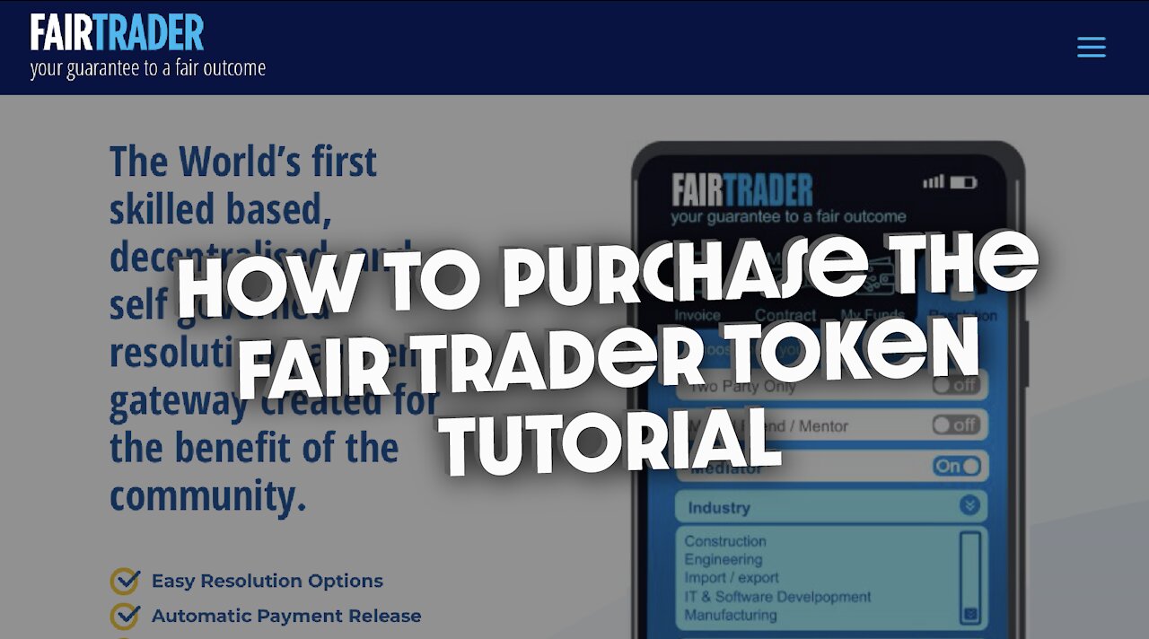 Fair Trader Token — Tutorial 1