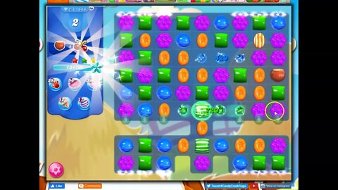Candy Crush Level 1886 Audio Talkthrough, 16 Moves 0 Booster