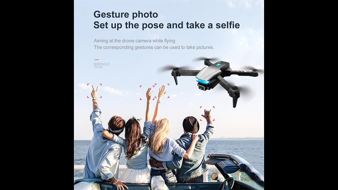 🔥S85 Drone with 4k HD Dual Camera Visual Positioning WiFi Fpv Foldable Drones Rc Quadcopter🔥