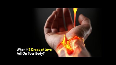 What If 2 Drops of Lava Fell On Your Body?