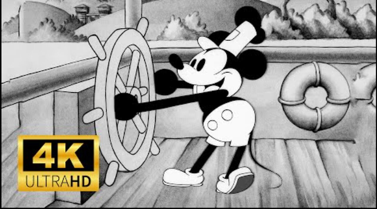 Steamboat Willie (1928 Film) - 4K Film