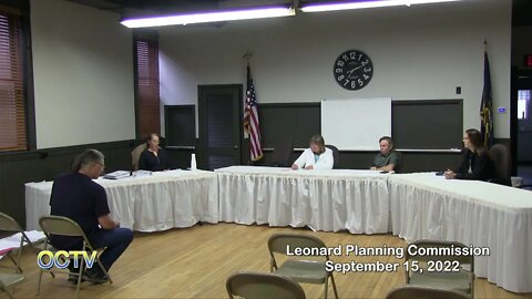 Village of Leonard Planning Commission 9/15/22