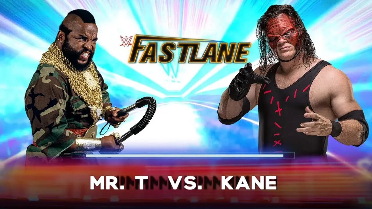 Mr T Vs Kane WWE 2k22