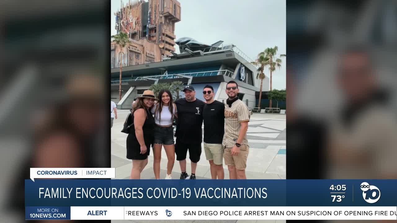 Family encourages COVID-19 vaccinations