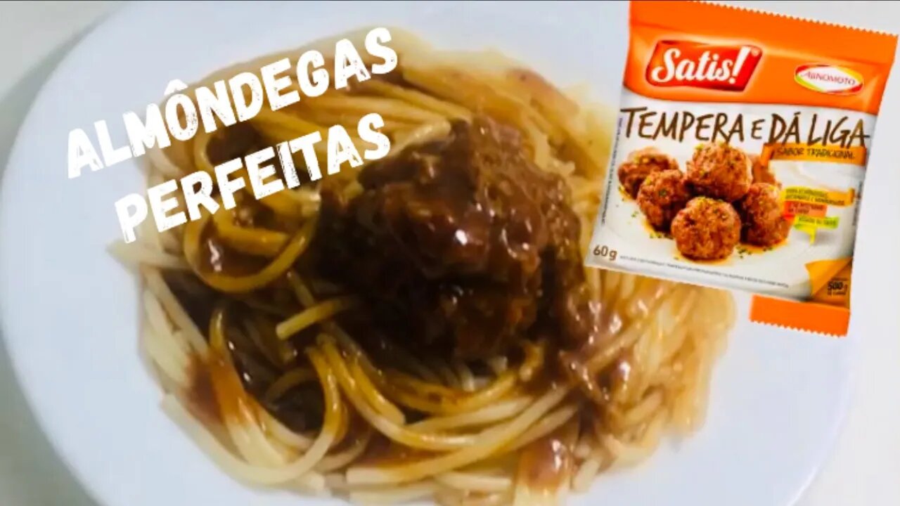 Almondegas Perfeitas + Como preparar em casa o Tempero que Dá liga!!