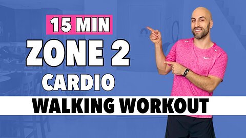 15 mins Zone 2 Cardio Burn 🔥 Workout at Home Walking for Everyone