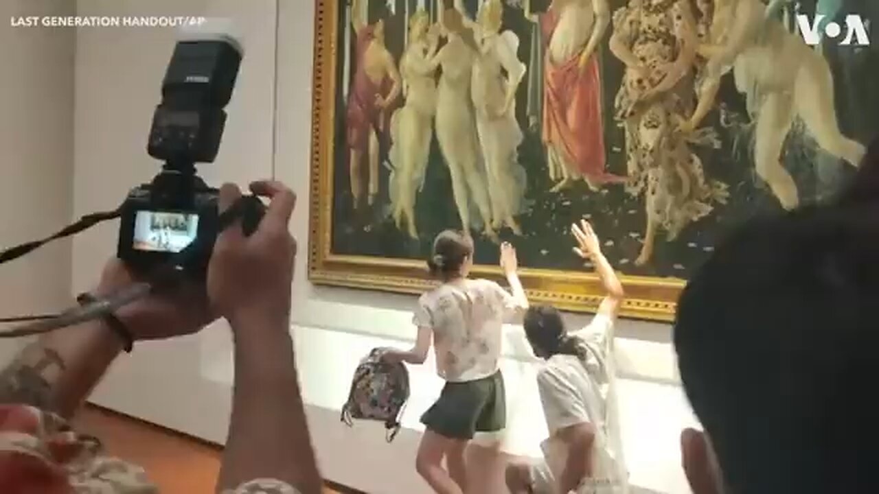 „Klimaschützer“ zerstören Gemälde