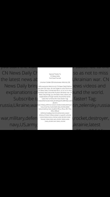 Our War'ld Today - War Channel #shorts