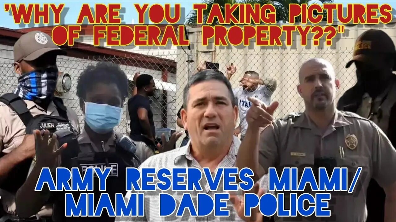 Army Reserve Calls Cops. Trespass FAIL. Shutdown. Miami Dade Police. Florida.