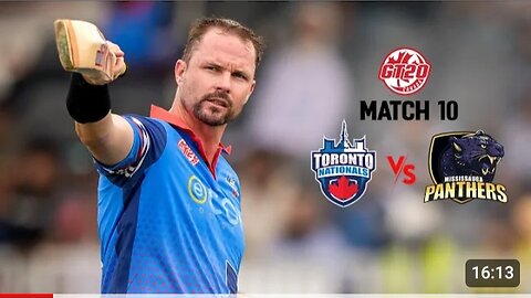 GT20 Canada Season 3 | Match - 10 Highlights | Toronto Nationals vs Mississauga Panthers